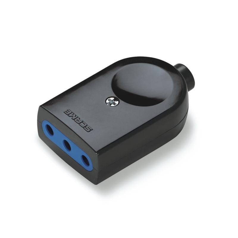 SCAME PARRE - PRESA BLUELINE 2P+T 10A NERA