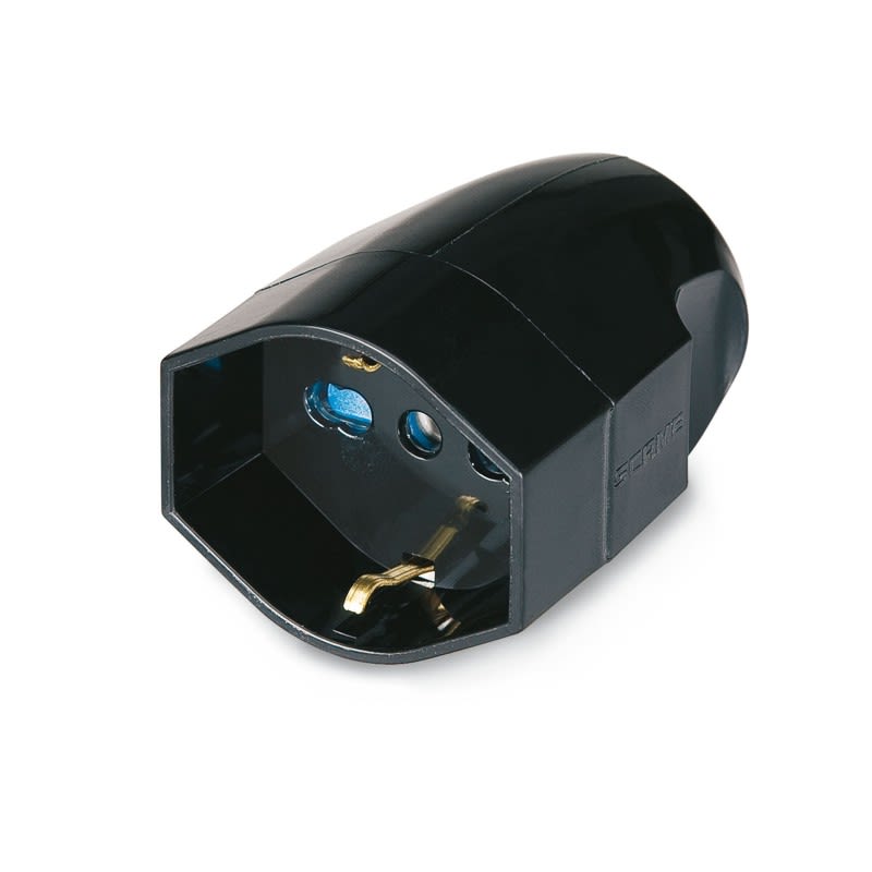 SCAME PARRE - PRESA MOBILE 2P+T 16A P40 NERA 130.2085/N