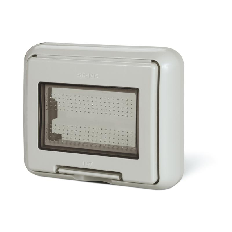 SCAME PARRE - PLACCA DA ESTERNO IP55 3 MODULI UNIBOX 136.5023
