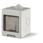 SCAME PARRE - CONT.IP55 1 MOD.+ 1 INT.20A BIP. 136.5121-302