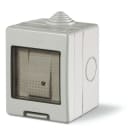 SCAME PARRE - CONT.IP55 1 MOD.+ 1 INT.20A BIP.LUM. 136.5121-304