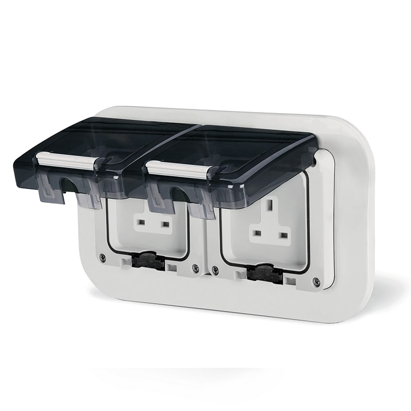 SCAME PARRE - DOPPIA PRESA BS1363 13A INCASSO
