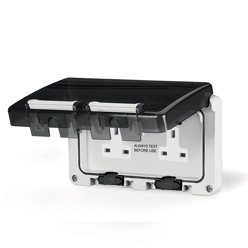 SCAME PARRE - DOPPIA PR.BS1363 13A CON INT.RCD INCASSO
