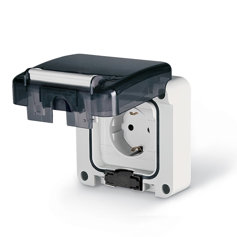 SCAME PARRE - PRESA 2P+T 16A TEDESCA C/SHUTTER INCASSO 137.4407