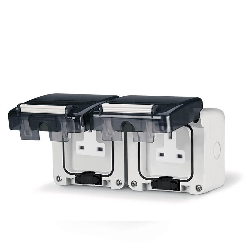 SCAME PARRE - DOPPIA PRESA BS1363 13A PARETE 137.6002