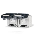 SCAME PARRE - DOPPIA PRESA BS1363 13A PARETE