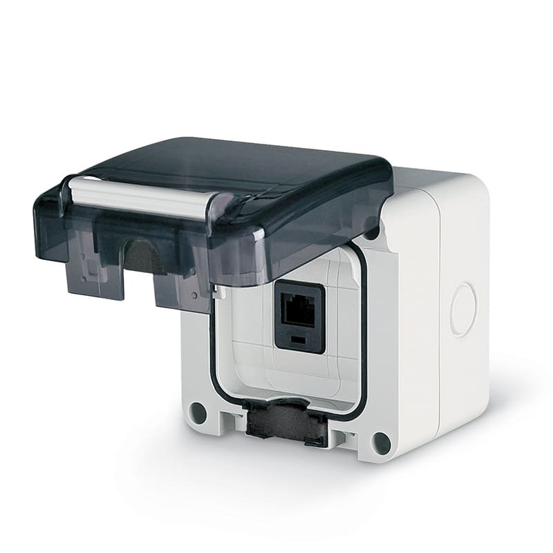 SCAME PARRE - PR.EDP CAT6 RJ45 PLUG 8/8 N/SCH. PARETE