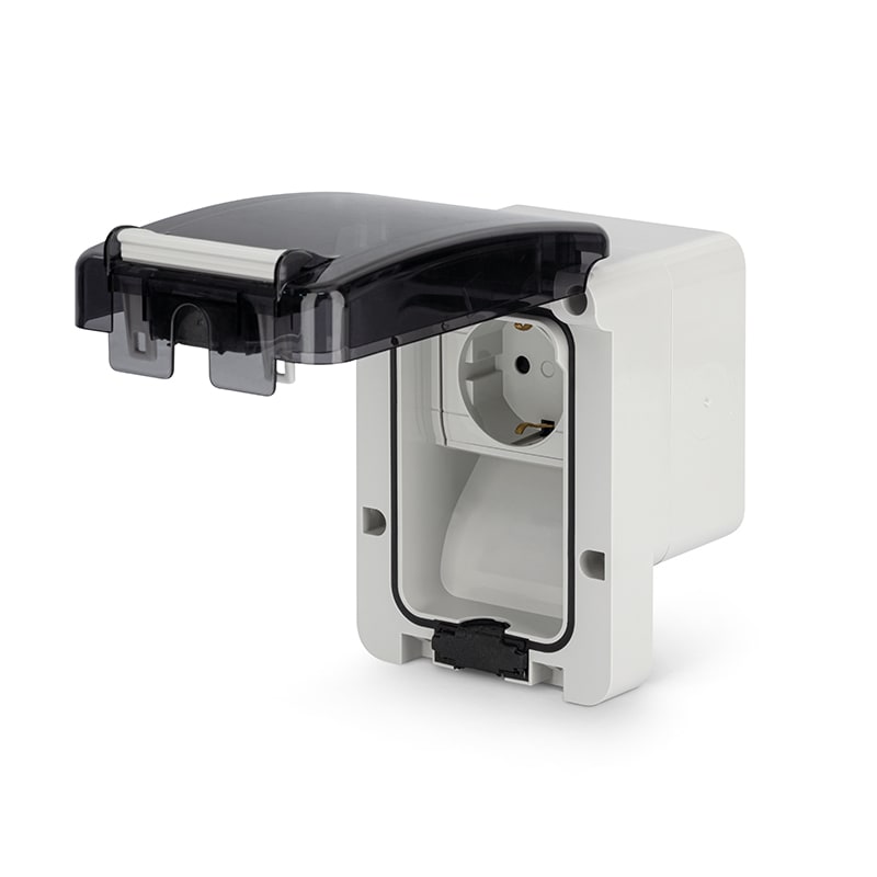 SCAME PARRE - PRESA 2P+T 16A TED. C/SHUTTER PARETE 137.6507