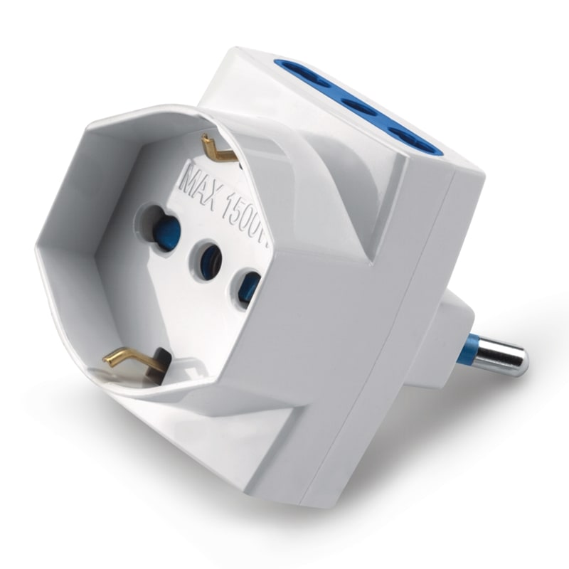 SCAME PARRE - ADATTATORE BLUELINE P40+2 BIV. 2P+T 16A