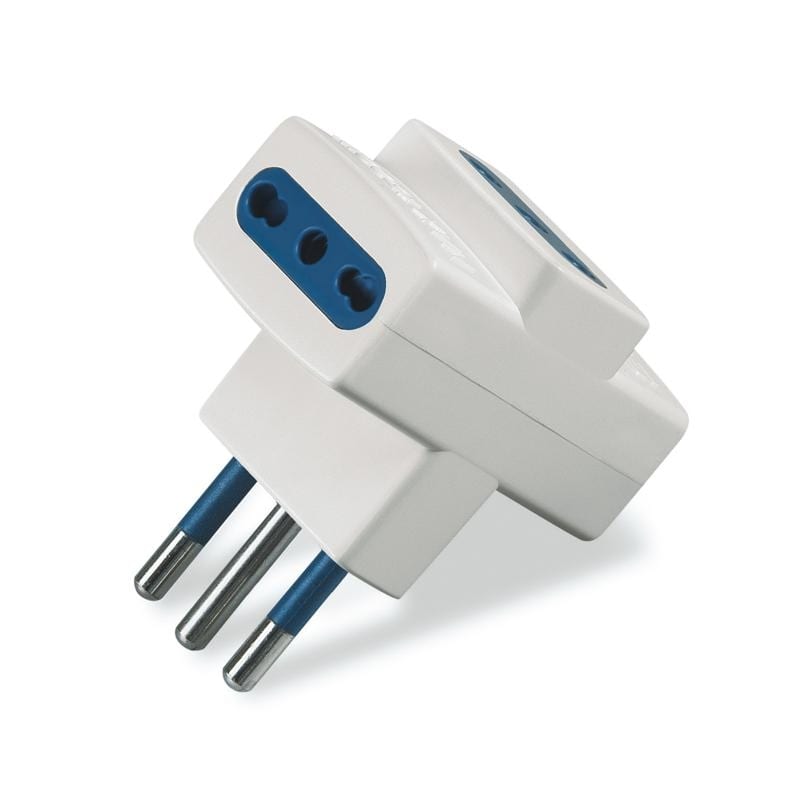 SCAME PARRE - ADATTATORE BLUELINE 3/BIVAL. 2P+T 16A
