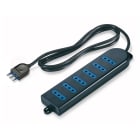 SCAME PARRE - PRESA TAVOLO 6 POSTI C/CAVO 160.224/C-N