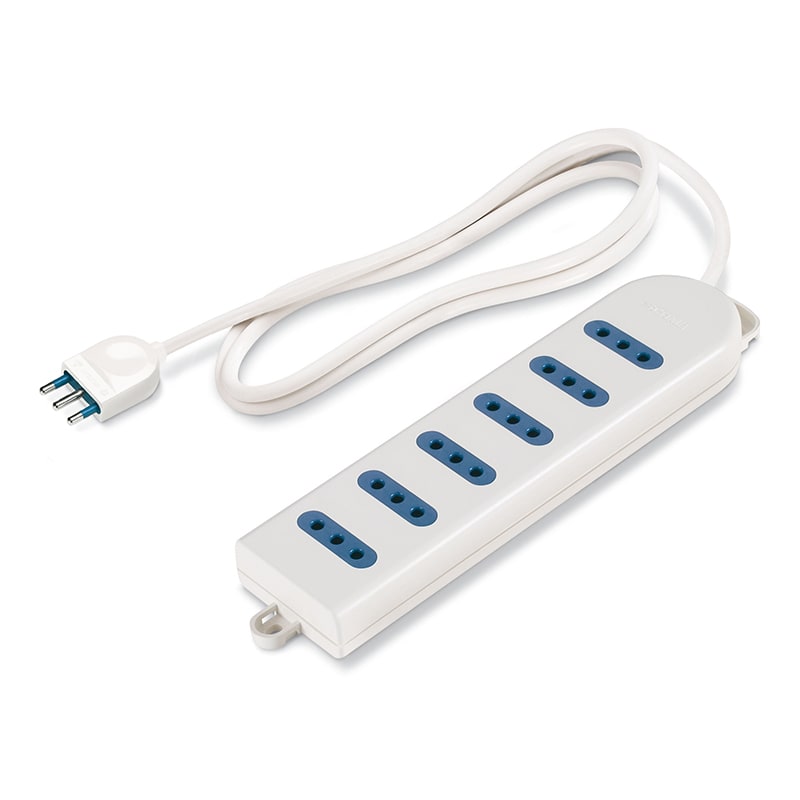 SCAME PARRE - PRESA TAVOLO 6 POSTI C/CAVO 160.224/C