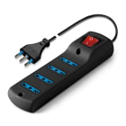 SCAME PARRE - PRESA MULTIPLA INT. 16A CON CAVO E SPINA 160.252/C-N