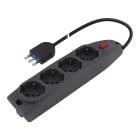 SCAME PARRE - PRESA PLURISTANDARD 4 USCITE C/INT.+CAVO 161.40511.N