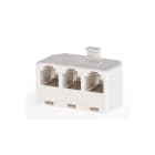 SCAME PARRE - TRIPLICATORE AVORIO PLUG 6/4 180.799