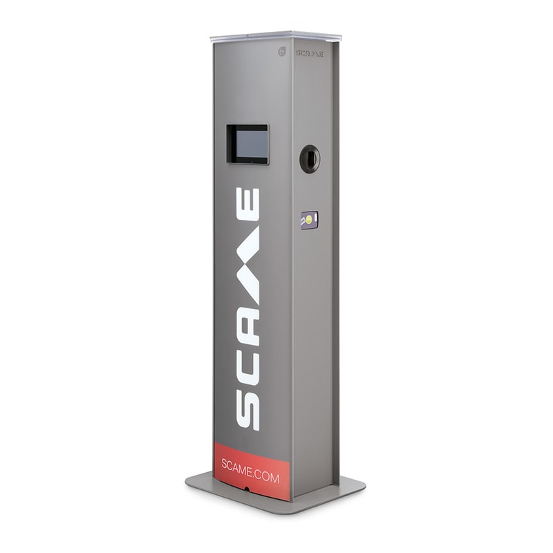 SCAME PARRE - COLONNINA CA 2XT2 7,4KW RCBO MID ROU 5M