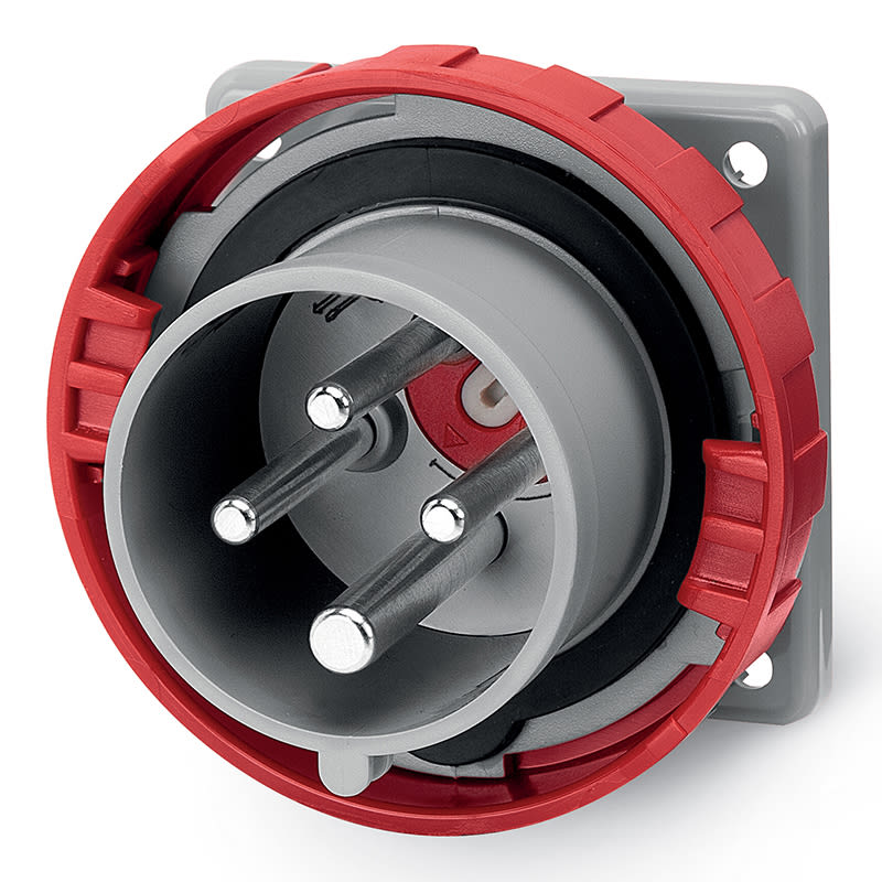 SCAME PARRE - SPINA DA INCASSO 16A 3P+T 6H 380-415V 248.1696RV