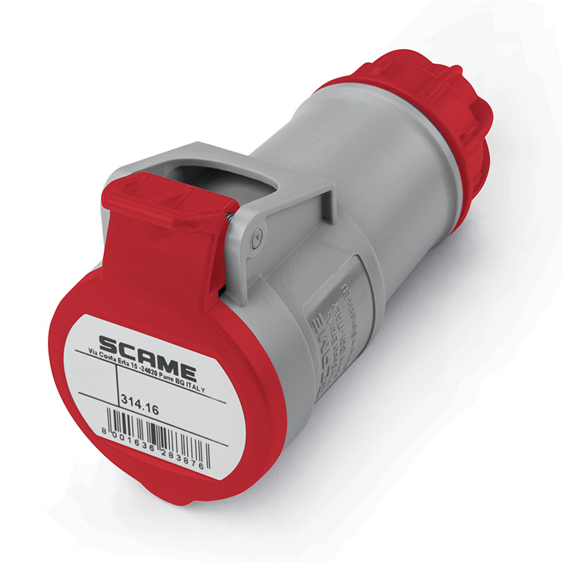 SCAME PARRE - PRESA MOBILE 3P+N+T IP44 16A 6H 346-415V 314.1647