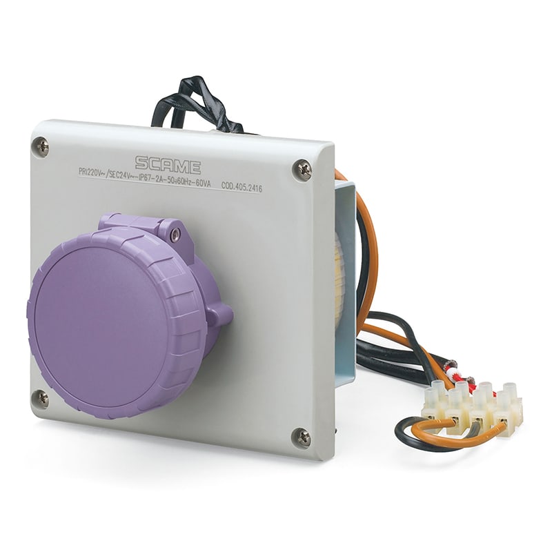 SCAME PARRE - PRESA INCASSO OMNIA 2P 16A IP67 C/TRASF. 405.2416