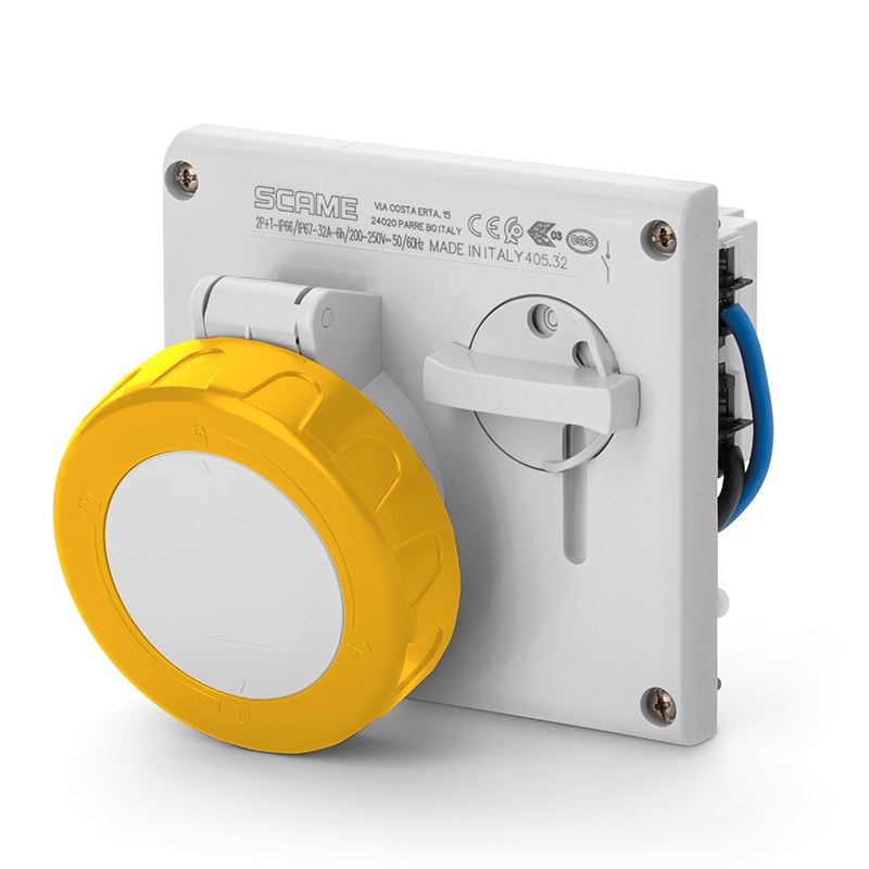 SCAME PARRE - PRESA INCASSO OMNIA 2P+T 32A  4H IP67 405.3270