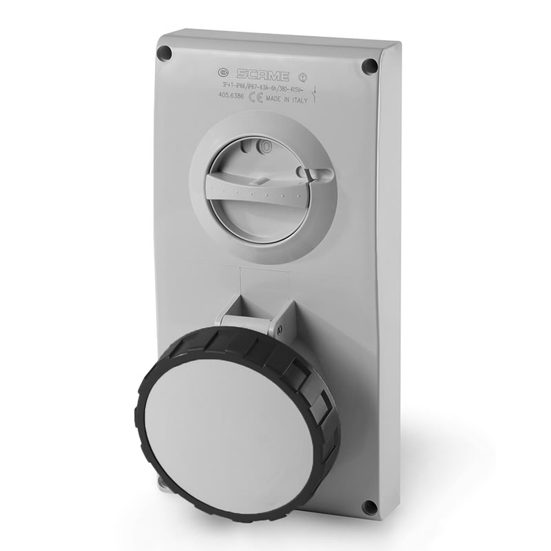 SCAME PARRE - PRESA INCASSO OMNIA 63A 3P+N 5H IP67 405.63877