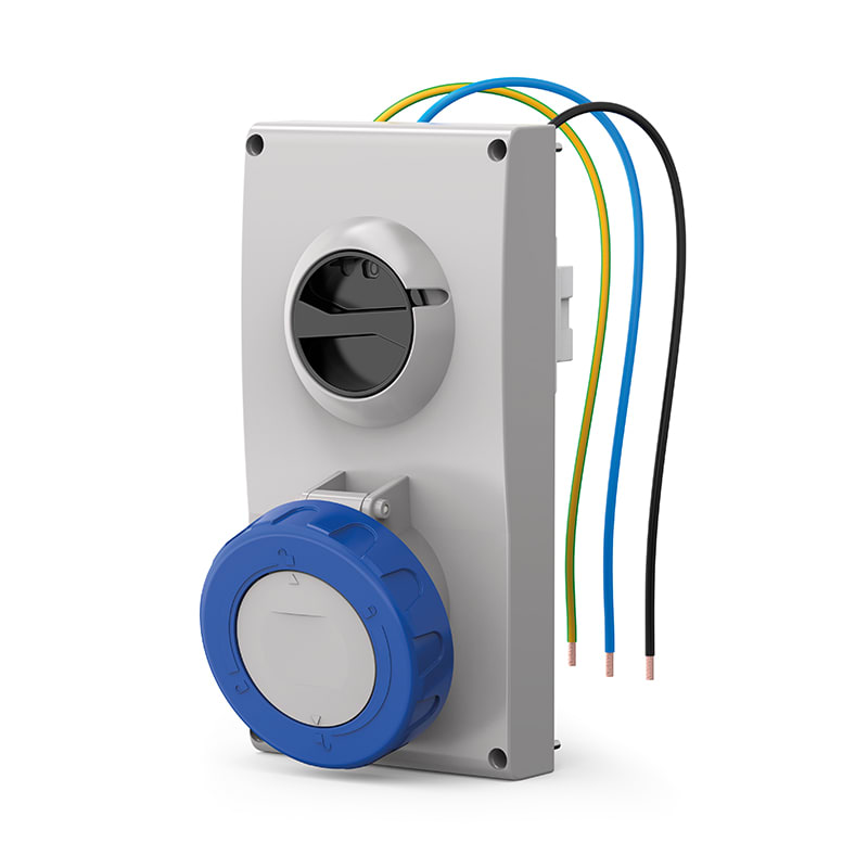 SCAME PARRE - PRESA INCASSO PROXIMA 63A 2P+T  6H 407.6383