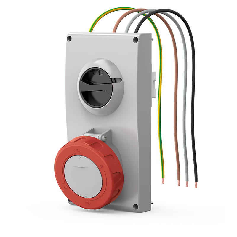 SCAME PARRE - PRESA INCASSO PROXIMA 63A 3P+T  6H 407.6386