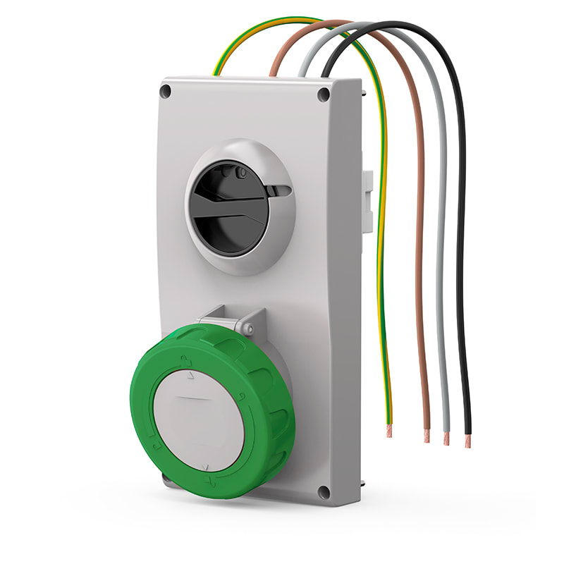 SCAME PARRE - PRESA INCASSO PROXIMA 63A 3P+T 10H
