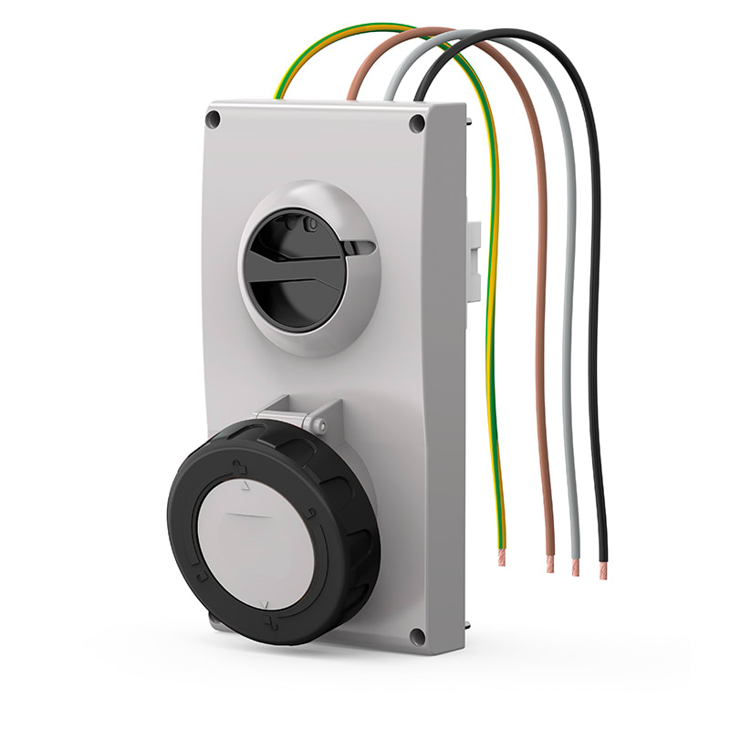 SCAME PARRE - PRESA INCASSO PROXIMA 63A 3P+T 7H