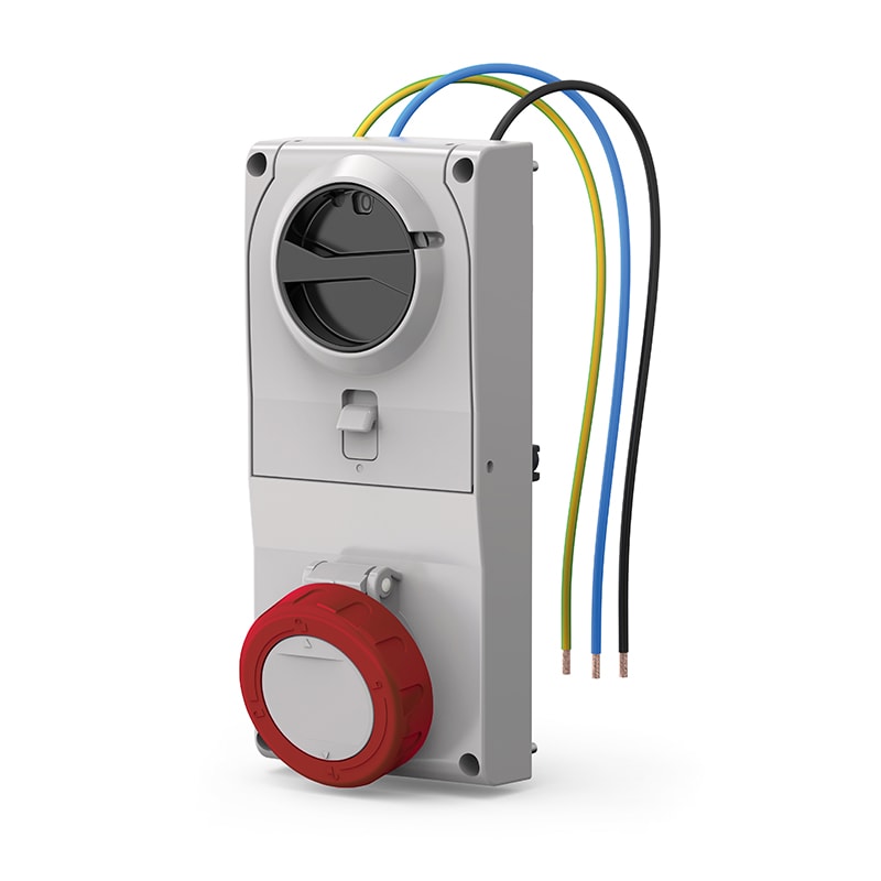 SCAME PARRE - PRESA INCASSO PROXIMA C/FUS.2P+T 32A 9H 408.3278