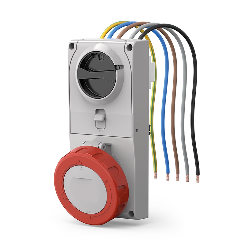 SCAME PARRE - PRESA INCASSO PROXIMA C/FUS.3P+N 32A 6H 408.3287