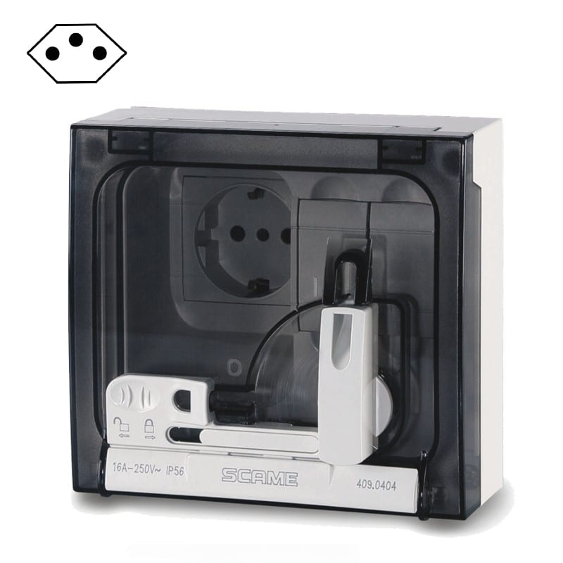 SCAME PARRE - PRESA OMNIAPLUS BRASILIANA 10A S/PROTEZ. 409.0421