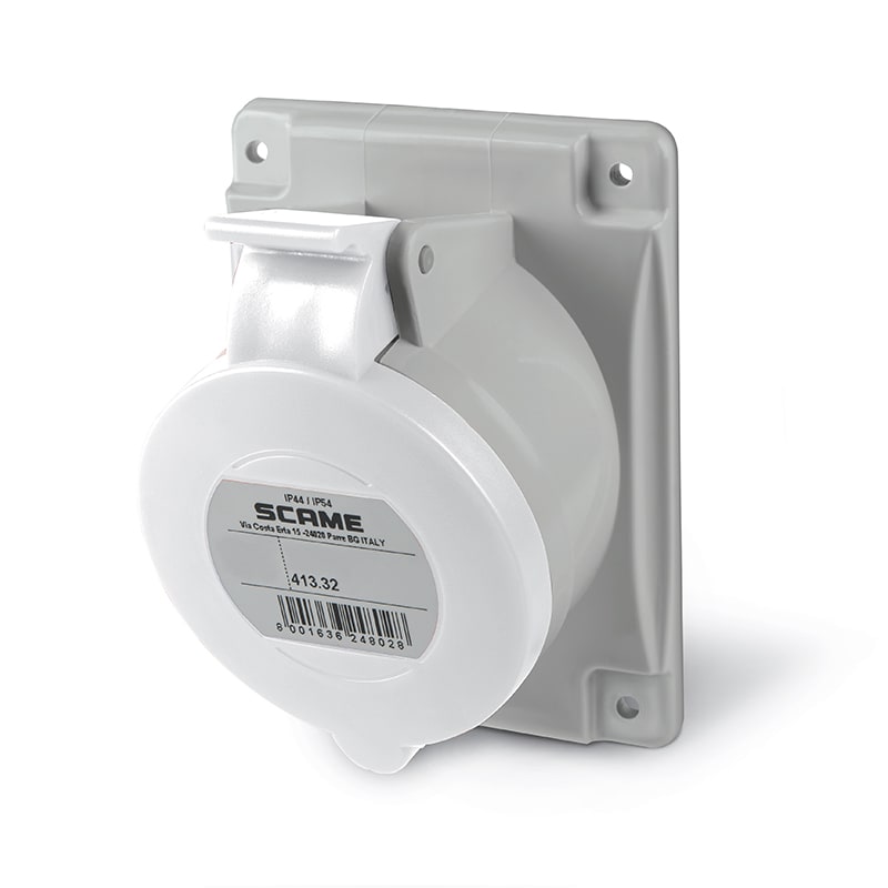 SCAME PARRE - PRESA FISSA 2P+T IP44 32A 12H TST>50V CA