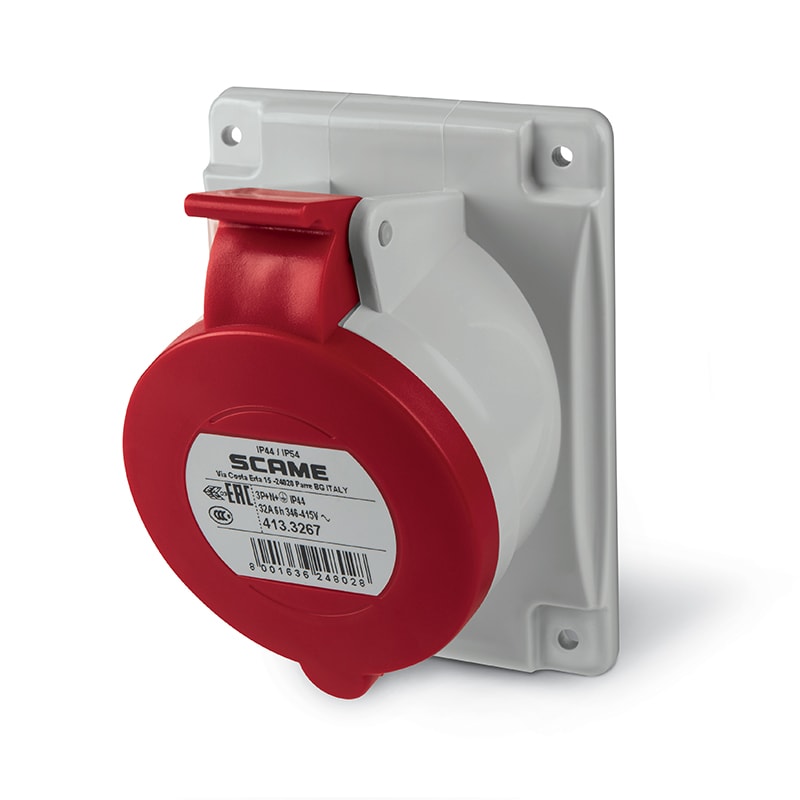 SCAME PARRE - PRESA INCASSO 3P+N+T IP44 32A 6H 413.3267