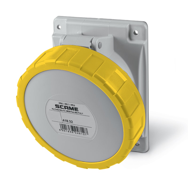 SCAME PARRE - PRESA FISSA 3P+T IP66/IP67 32A 4H 418.3261