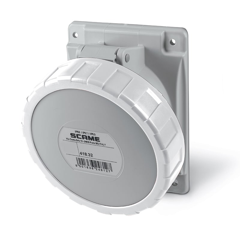 SCAME PARRE - PRESA FISSA 2P+T IP66/IP67 32A 12H 418.32633