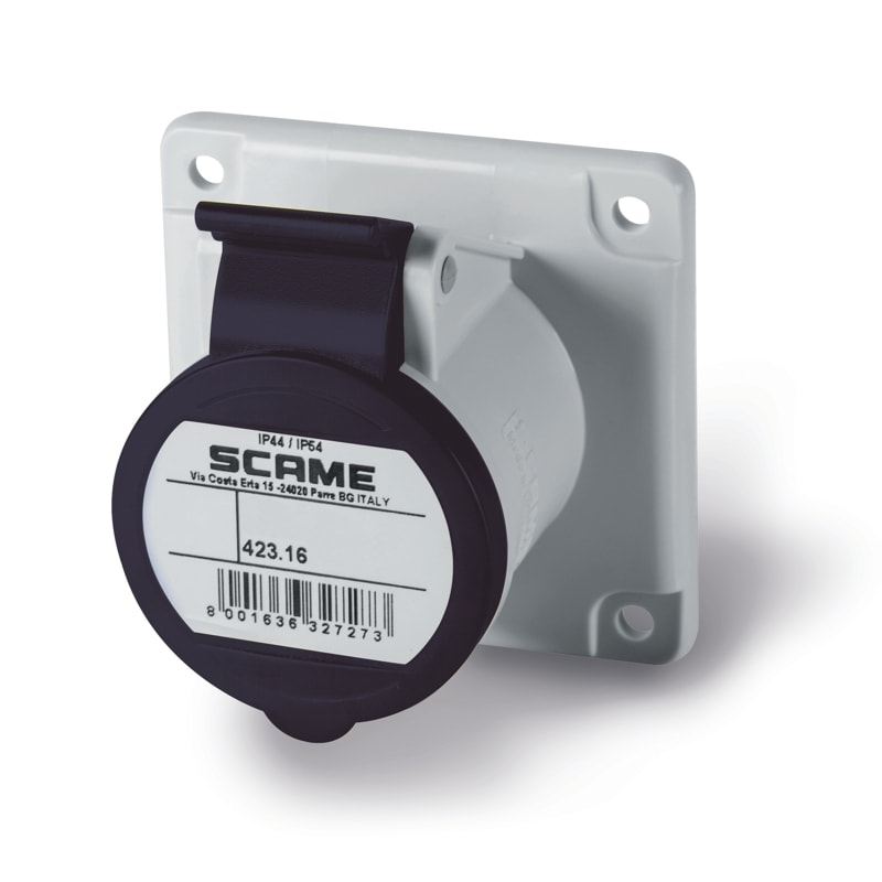 SCAME PARRE - PRESA INCASSO 2P+T IP44/IP54 16A 7H 423.16636