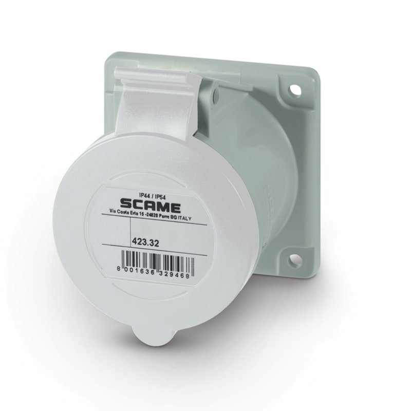 SCAME PARRE - PRESA INCASSO 2P+T IP44/IP54 32A 8H 423.32638