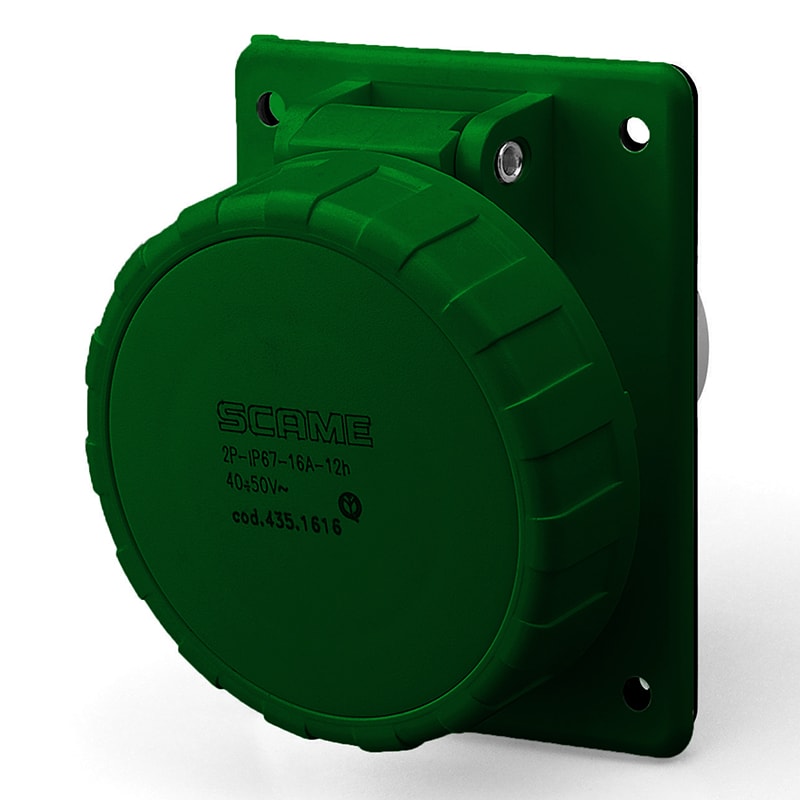 SCAME PARRE - PRESA INCASSO 3P 32A <50V 2H IP67 435.32182