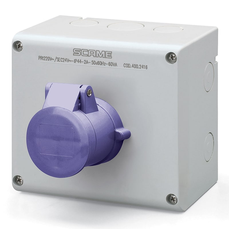 SCAME PARRE - PRESA INTERBL. 32A 2P IP44 20-25V 500.2620