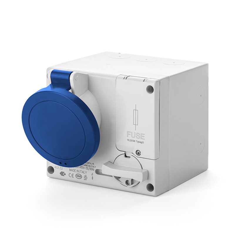 SCAME PARRE - PRESA INTERBL. 32A 3P+N+T 9H IP44 501.3275