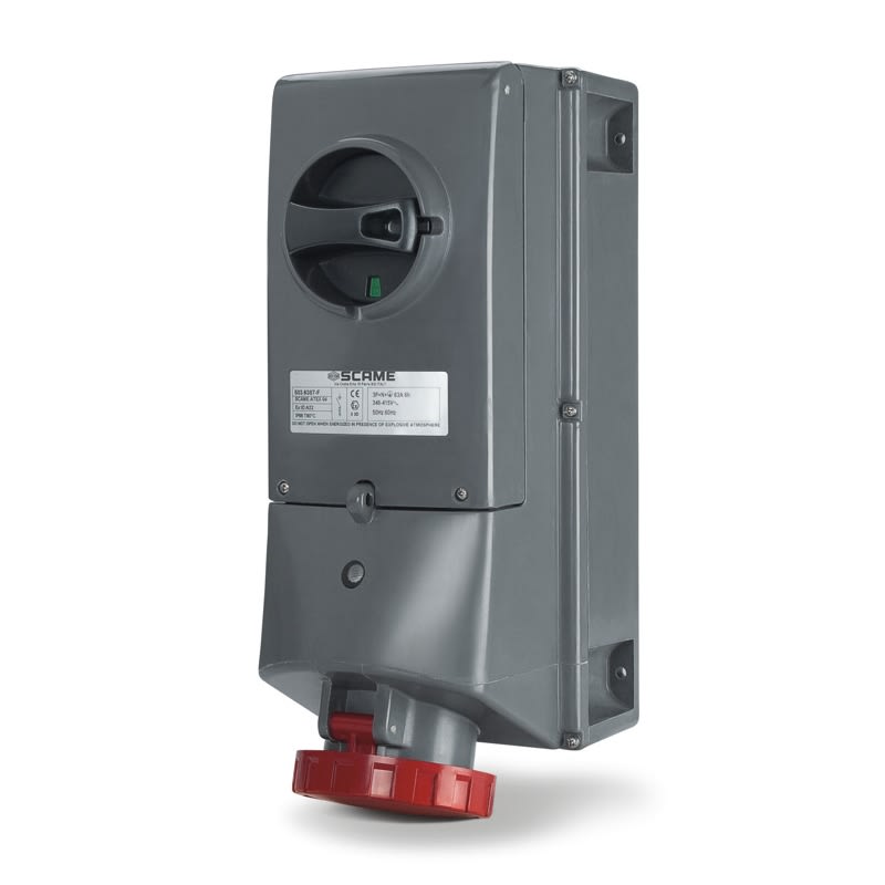 SCAME PARRE - PRESA INTERBL. 2P+T IP66 63A 6H 200-250V 503.6383-F