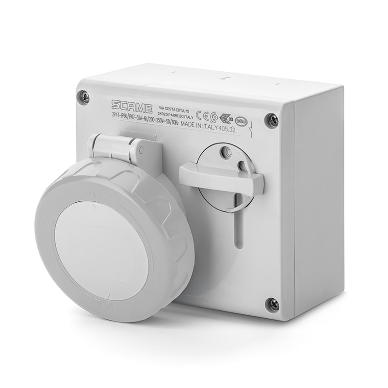 SCAME PARRE - PRESA INTERBL. 32A 2P+T 8H IP66/IP67 505.32838