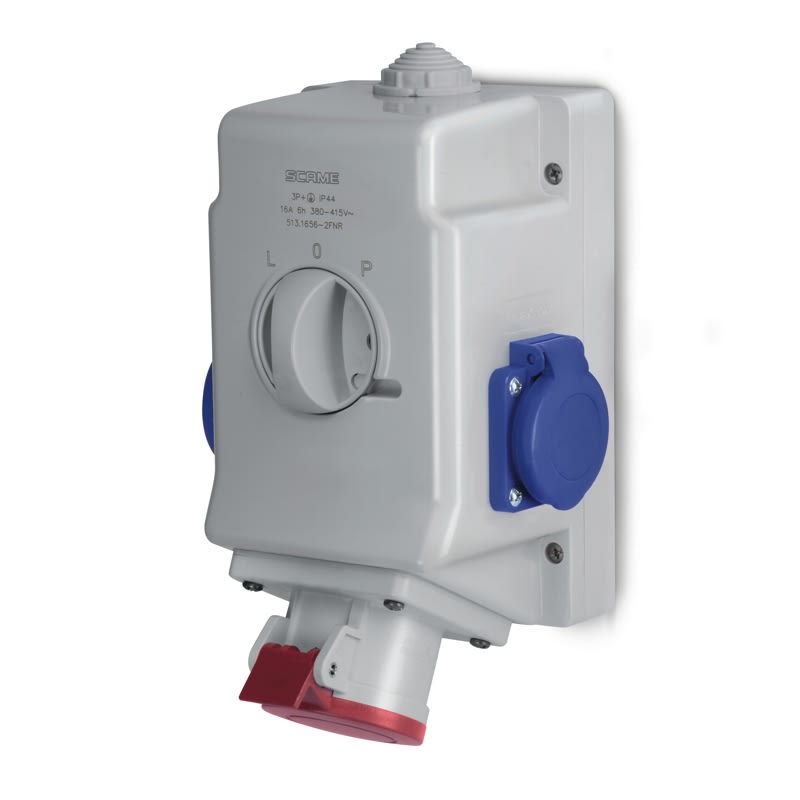 SCAME PARRE - OPTIMA-COMBI C/INT. I/0/II REV. 16A 3P+T 513.1656-2FNR