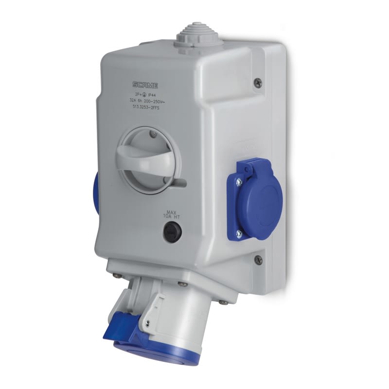 SCAME PARRE - OPTIMA-COMBI C/INT. 0/I 32A 2P+T FUSE 513.3253-1DFS