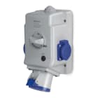 SCAME PARRE - PRESA PARETE COMBI 32A 3P+N+T - ARGENT. 513.3257-2AFS