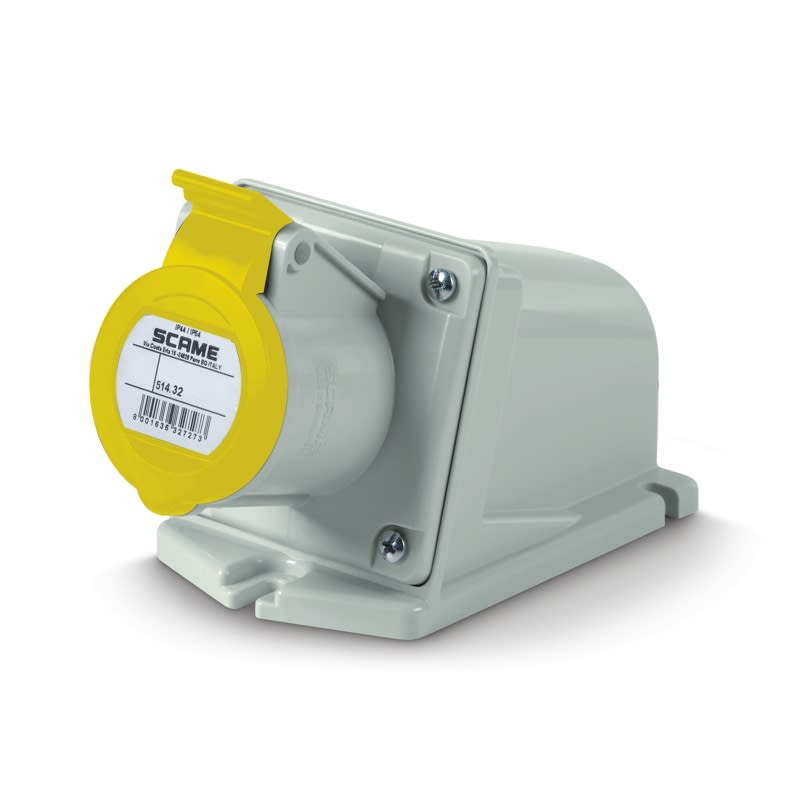 SCAME PARRE - PRESA PARETE 2P+T 32A 4H 110V IP44 514.3250
