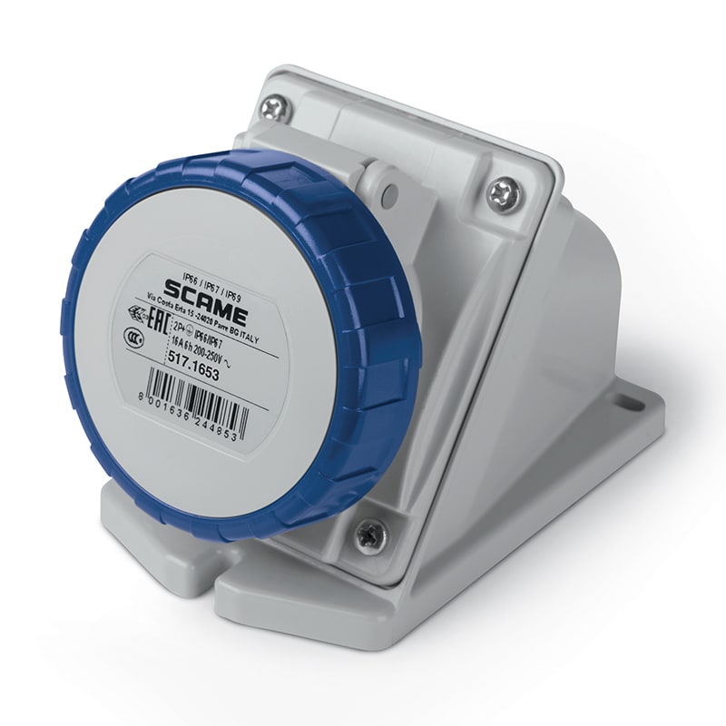 SCAME PARRE - PRESA PAR.C/INC.2P+T 16A 67 6H 517.1653