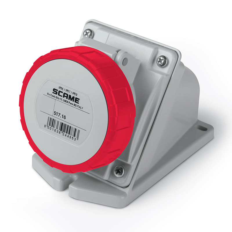 SCAME PARRE - PRESA PAR.C/INC.3P+T 16A 67 6H 517.1656