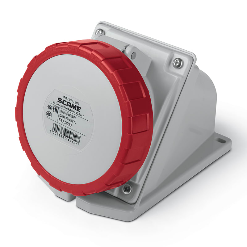 SCAME PARRE - PRESA PAR.C/INC.3P+N 32A 67 6H 517.3257